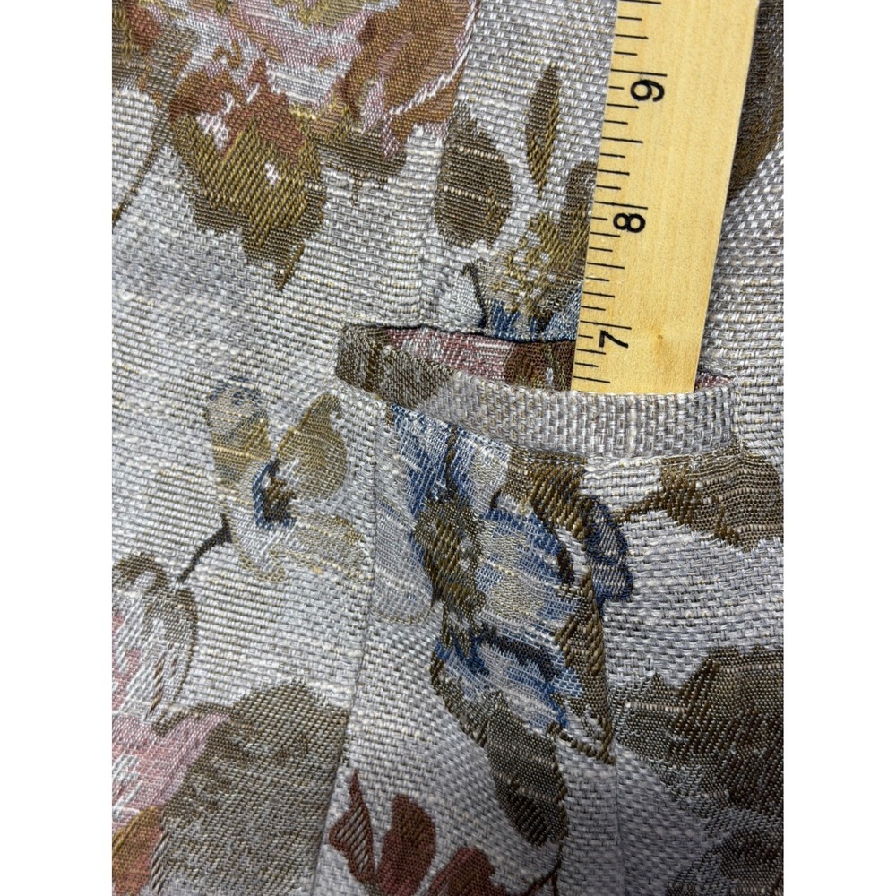 J. Jill Floral Tapestry Blazer Mauve Brown Multi Button Front Jacket 14T Tall - Picture 8 of 13